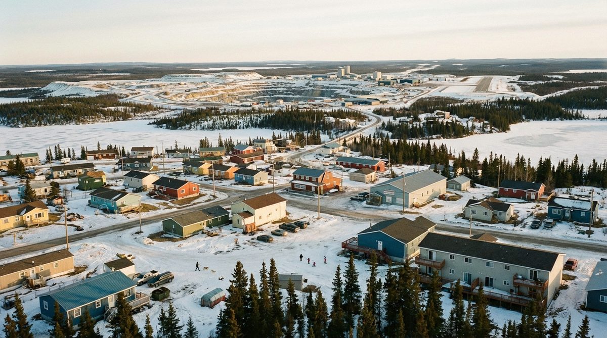 Northern Canadian community benefiting from diamond mining economic development